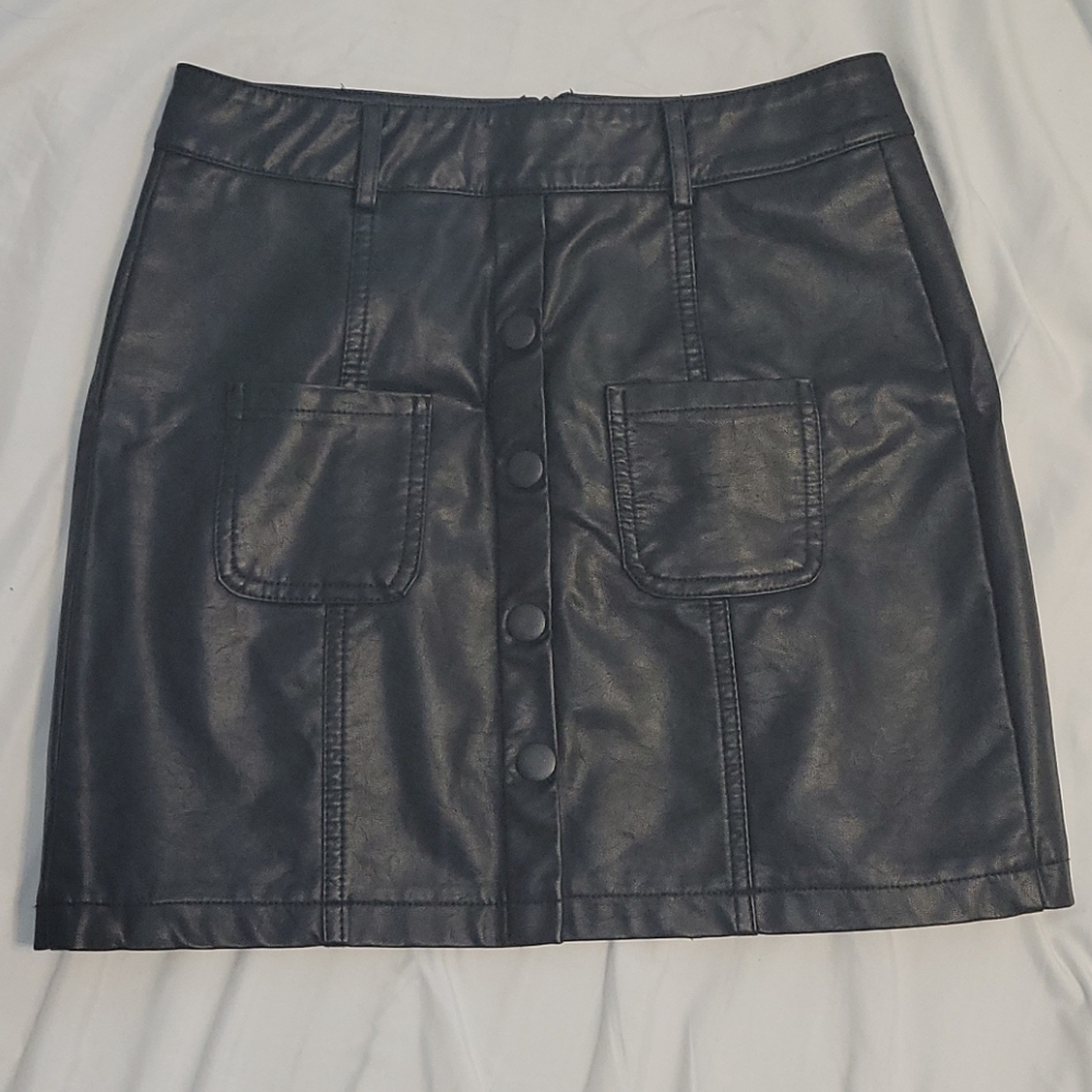 Leather skirt